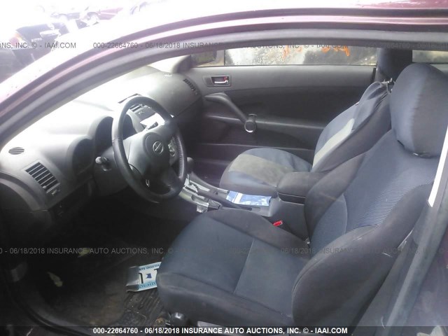 JTKDE177950029069 - 2005 TOYOTA SCION TC 栗色 照片 5