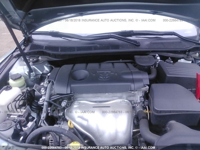 4T4BF3EK2BR099145 - 2011 TOYOTA CAMRY SE/LE/XLE TURQUOISE photo 10
