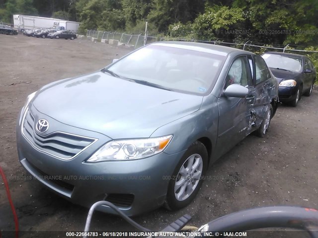 4T4BF3EK2BR099145 - 2011 TOYOTA CAMRY SE/LE/XLE TURQUOISE photo 2