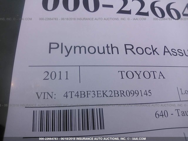 4T4BF3EK2BR099145 - 2011 TOYOTA CAMRY SE/LE/XLE TURQUOISE photo 9