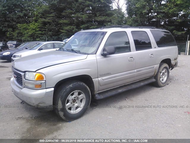 3GKFK16Z75G200879 - 2005 GMC YUKON XL K1500 SILVER photo 2