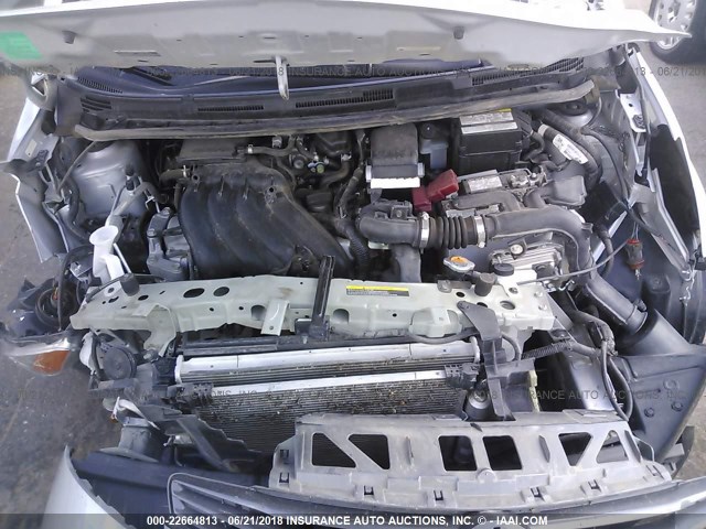 3N1CE2CP0EL398441 - 2014 NISSAN VERSA NOTE S/S PLUS/SV/SL SILVER photo 10