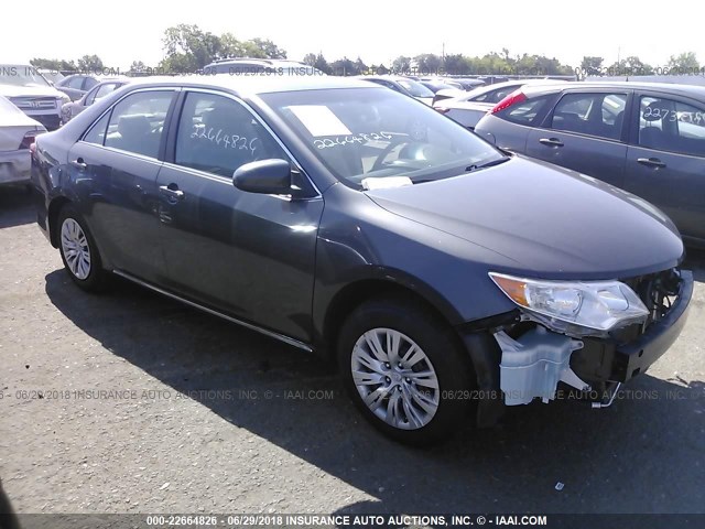 4T1BF1FK9CU144838 - 2012 TOYOTA CAMRY SE/LE/XLE GRAY photo 1