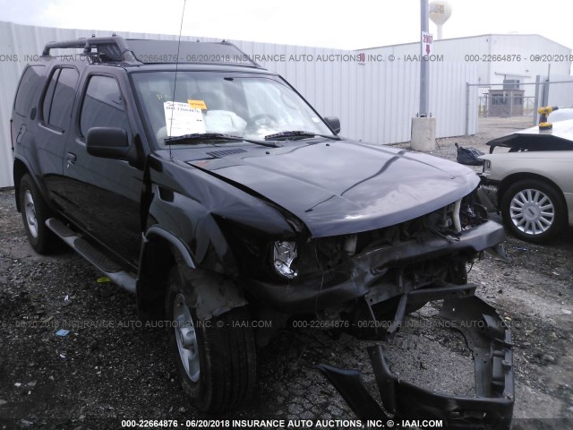 5N1ED28Y3YC503592 - 2000 NISSAN XTERRA XE/SE BLACK photo 1