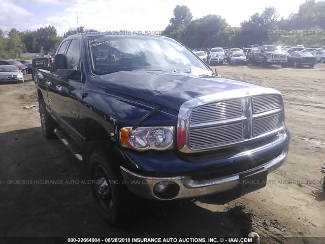 3D7KS28C85G730213 - 2005 DODGE RAM 2500 ST/SLT BLUE photo 1