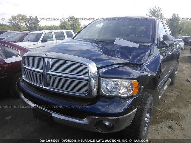 3D7KS28C85G730213 - 2005 DODGE RAM 2500 ST/SLT BLUE photo 6