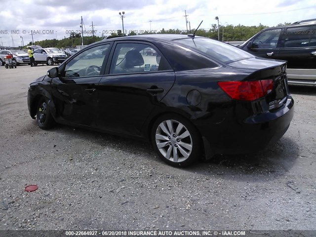 KNAFW4A36A5284311 - 2010 KIA FORTE SX BLACK photo 3