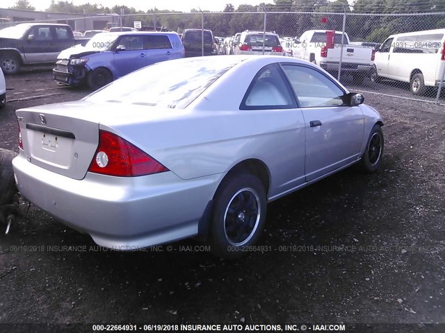 1HGEM22195L004776 - 2005 HONDA CIVIC DX VP Gümüş foto 4