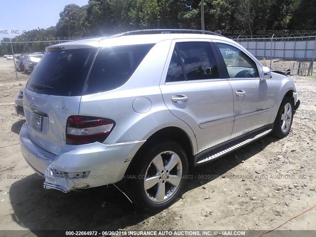 4JGBB5GB8BA728536 - 2011 MERCEDES-BENZ ML 350 SILVER photo 4