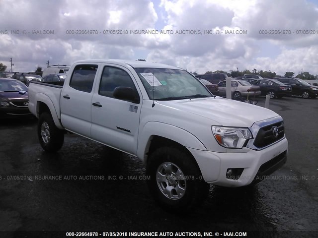 3TMLU4EN3DM132931 - 2013 TOYOTA TACOMA DOUBLE CAB თეთრი ფოტო 1