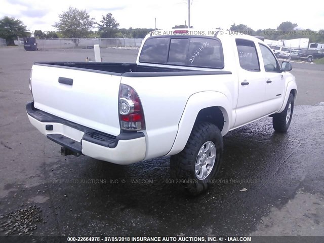 3TMLU4EN3DM132931 - 2013 TOYOTA TACOMA DOUBLE CAB თეთრი ფოტო 4