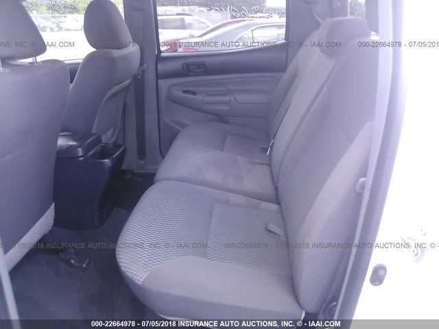 3TMLU4EN3DM132931 - 2013 TOYOTA TACOMA DOUBLE CAB თეთრი ფოტო 8