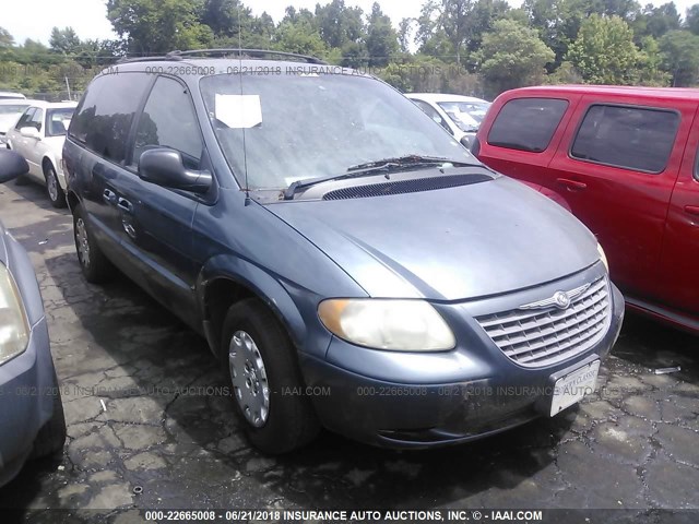 1C4GJ45372B514621 - 2002 CHRYSLER VOYAGER LX BLUE photo 1