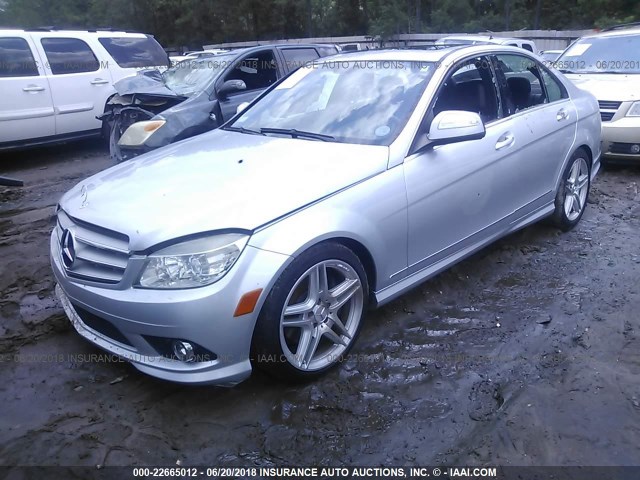 WDDGF56X78R031984 - 2008 MERCEDES-BENZ C 350 SILVER photo 2