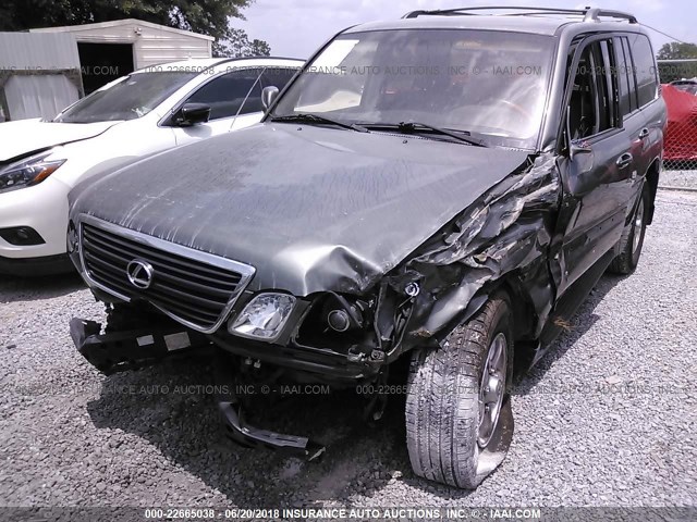 JTJHT00W313511908 - 2001 LEXUS LX 470 GRAY photo 6