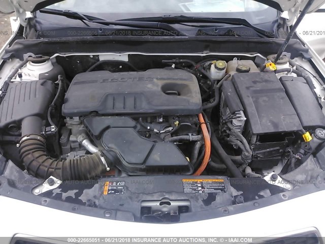 1G11D5SR2DF292523 - 2013 CHEVROLET MALIBU 1LT თეთრი ფოტო 10