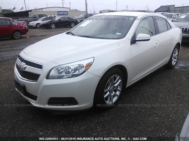 1G11D5SR2DF292523 - 2013 CHEVROLET MALIBU 1LT თეთრი ფოტო 2