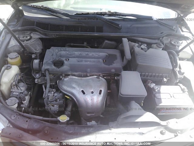 4T1BE46K68U239742 - 2008 TOYOTA CAMRY CE/LE/XLE/SE BLACK photo 10