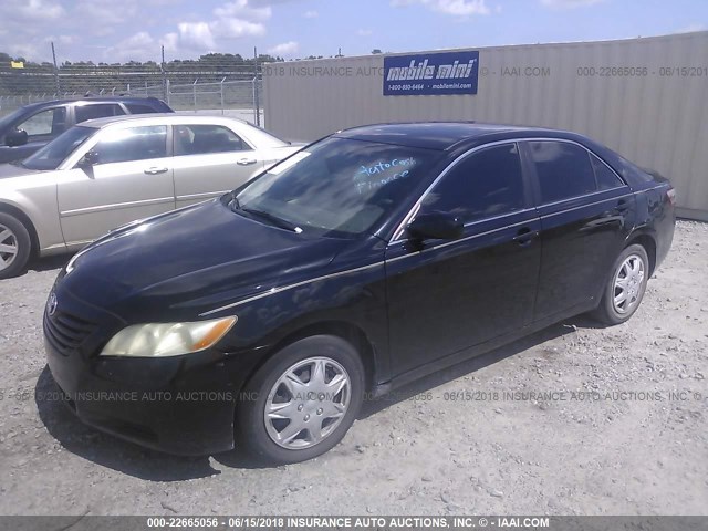 4T1BE46K68U239742 - 2008 TOYOTA CAMRY CE/LE/XLE/SE BLACK photo 2