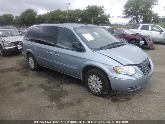 2C4GP44R55R566677 - 2005 CHRYSLER TOWN & COUNTRY LX BLUE photo 1