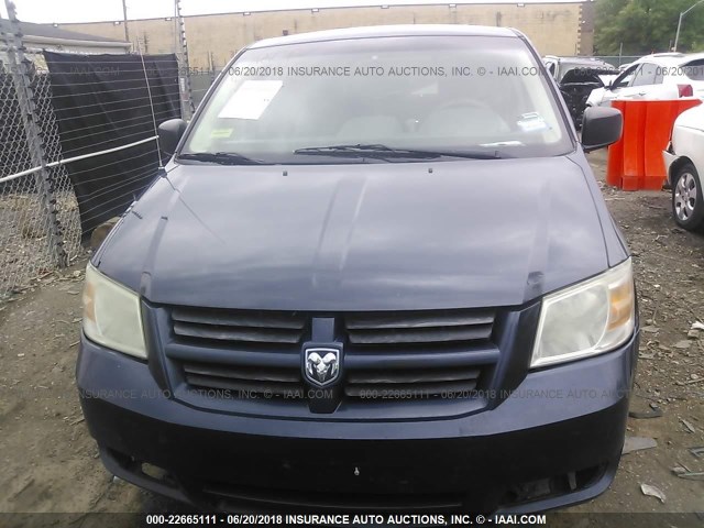 2D8HN44H28R147936 - 2008 DODGE GRAND CARAVAN SE Dark Blue photo 6