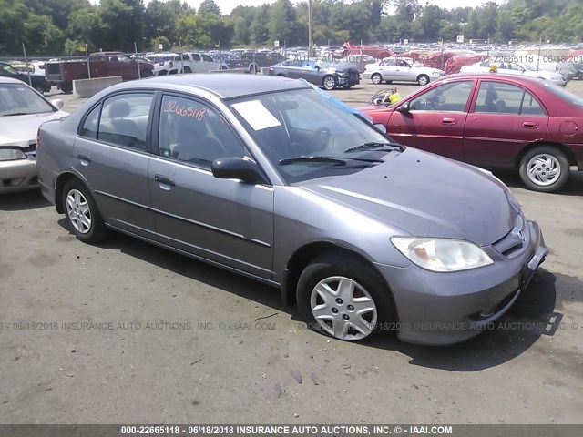 2HGES16315H583125 - 2005 HONDA CIVIC DX VP GRAY photo 1