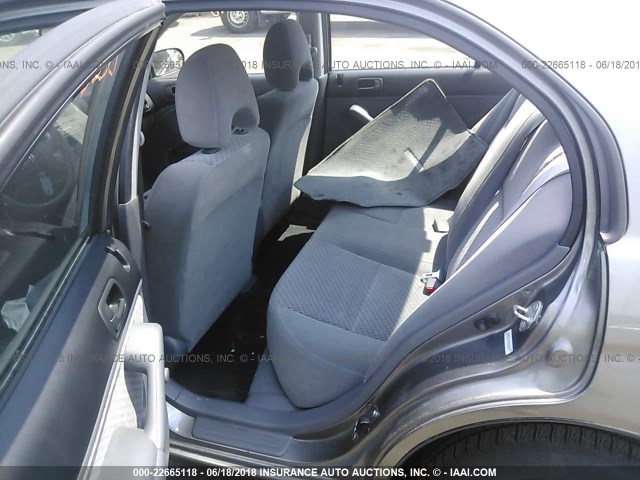 2HGES16315H583125 - 2005 HONDA CIVIC DX VP GRAY photo 8