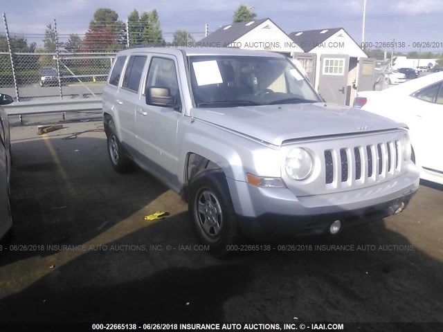 1C4NJPBB8CD619016 - 2012 JEEP PATRIOT SPORT 灰色 照片 1