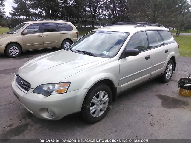 4S4BP61C857344282 - 2005 SUBARU LEGACY OUTBACK 2.5I TAN photo 2