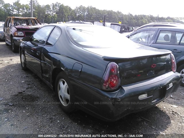 2G1WX15K729228505 - 2002 CHEVROLET MONTE CARLO SS მწვანე ფოტო 6