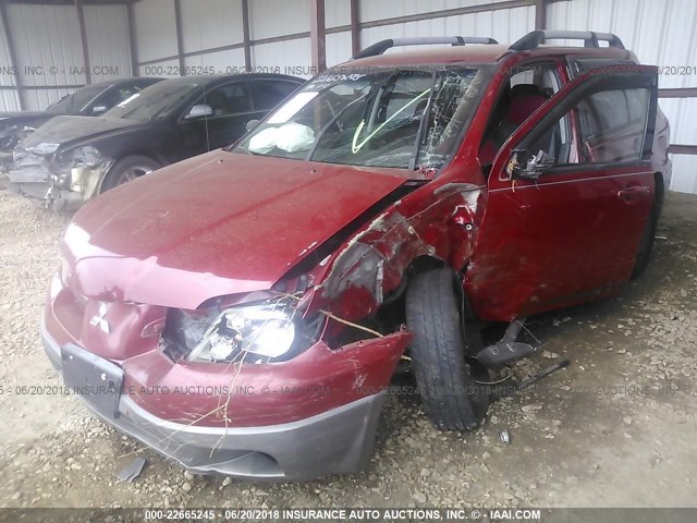 JA4LX31G13U036261 - 2003 MITSUBISHI OUTLANDER LS RED photo 6