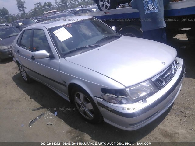 YS3DF58KX27010427 - 2002 SAAB 9-3 SE SILVER photo 1