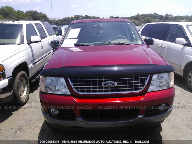 1FMZU63K24UA06436 - 2004 FORD EXPLORER XLT/XLT SPORT/NBX 红色 照片 6