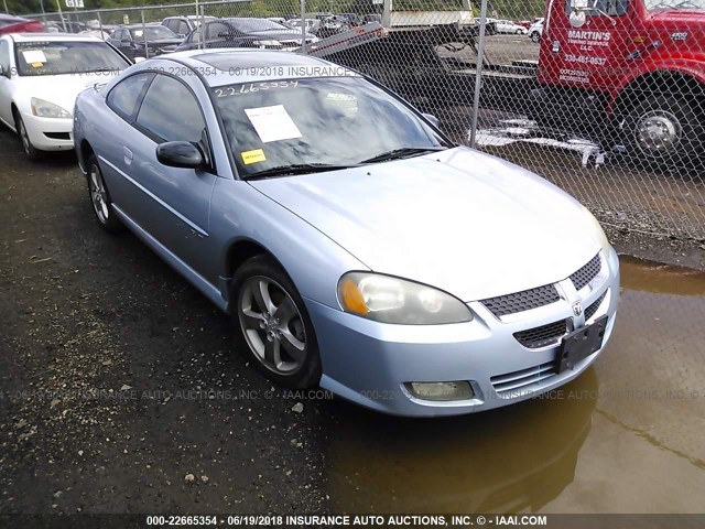 4B3AG52H74E058468 - 2004 DODGE STRATUS R/T Light Blue photo 1