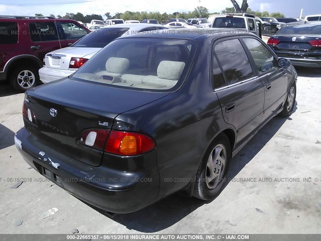 1NXBR12E2YZ390984 - 2000 TOYOTA COROLLA VE/CE/LE GRAY photo 4