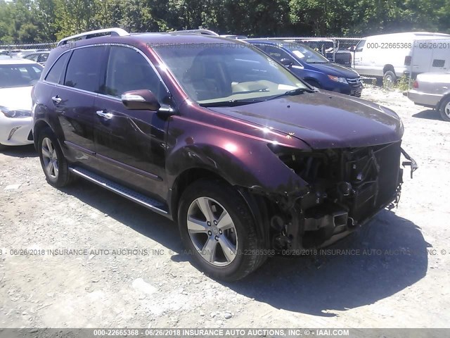 2HNYD2H31DH509754 - 2013 ACURA MDX TECHNOLOGY BURGUNDY photo 1