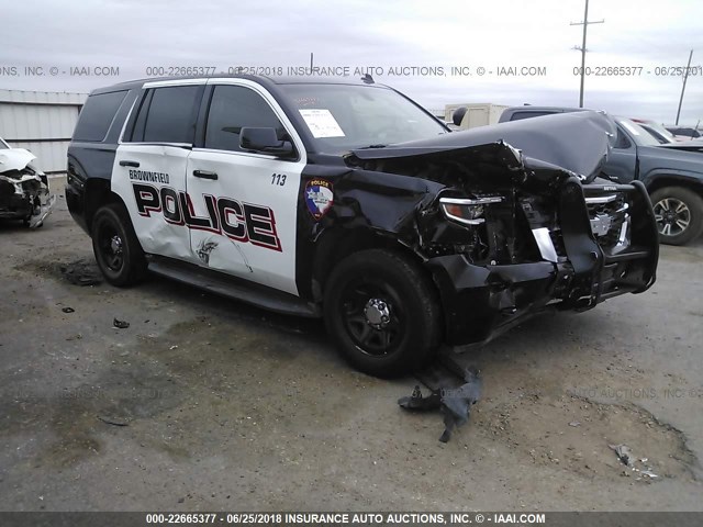 1GNLC2EC4FR266149 - 2015 CHEVROLET TAHOE POLICE BLACK photo 1