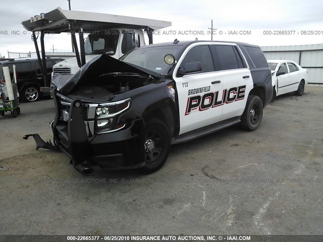 1GNLC2EC4FR266149 - 2015 CHEVROLET TAHOE POLICE BLACK photo 2