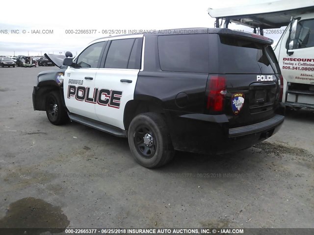 1GNLC2EC4FR266149 - 2015 CHEVROLET TAHOE POLICE BLACK photo 3