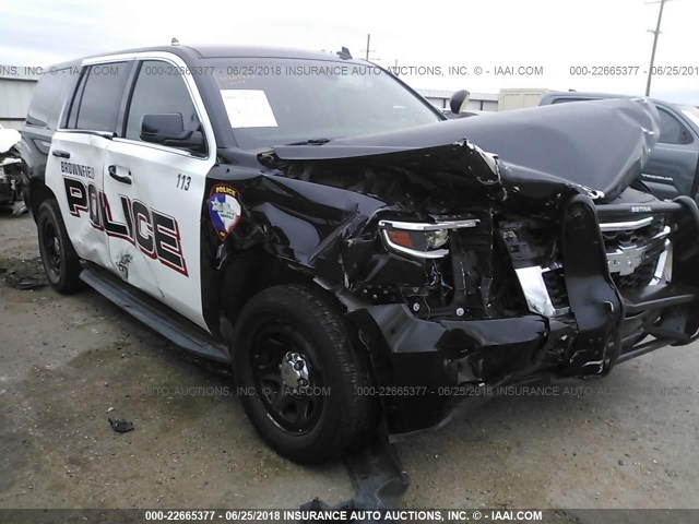 1GNLC2EC4FR266149 - 2015 CHEVROLET TAHOE POLICE BLACK photo 6