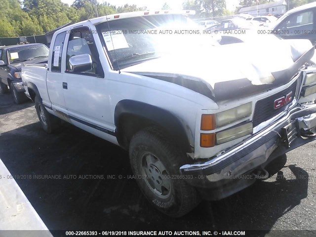 2GTEK19K9R1530236 - 1994 GMC SIERRA K1500 WHITE photo 1