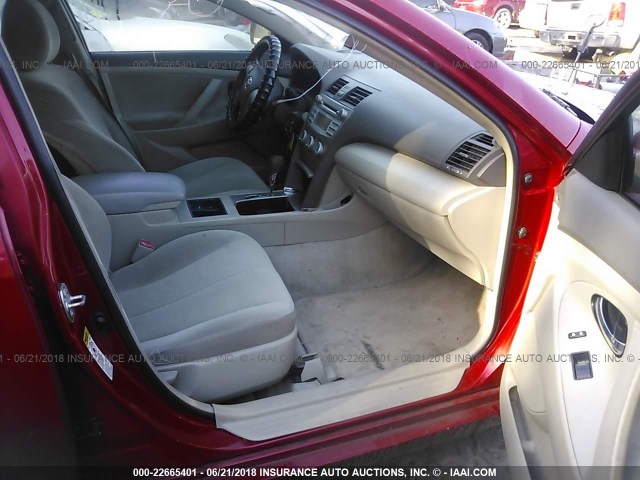 4T1BE46K39U348516 - 2009 TOYOTA CAMRY SE/LE/XLE 红色 照片 5