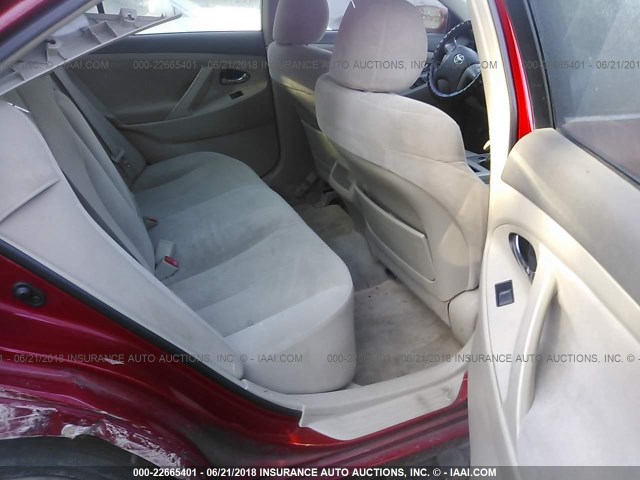 4T1BE46K39U348516 - 2009 TOYOTA CAMRY SE/LE/XLE 红色 照片 8