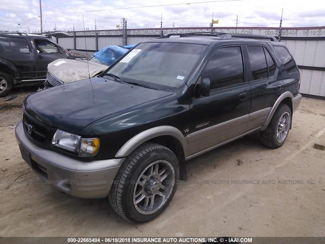 4S6CK58W514416183 - 2001 HONDA PASSPORT EX/LX მწვანე ფოტო 2