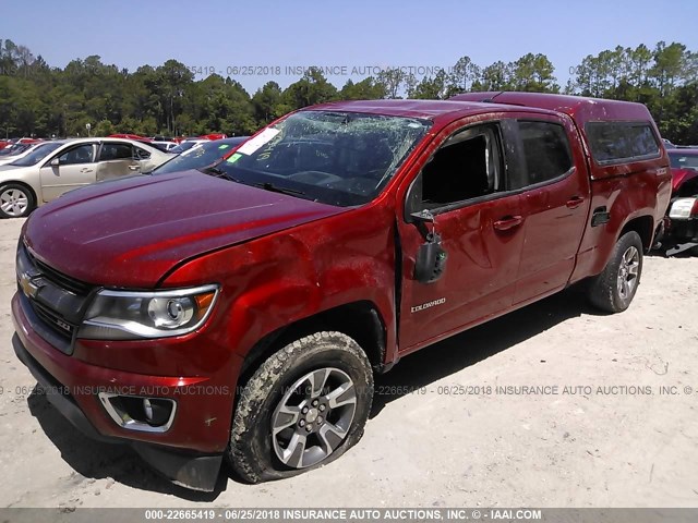 1GCGSDE36G1103835 - 2016 CHEVROLET COLORADO Z71 RED photo 6