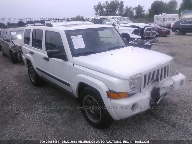 1J8HG48N46C129445 - 2006 JEEP COMMANDER WHITE photo 1