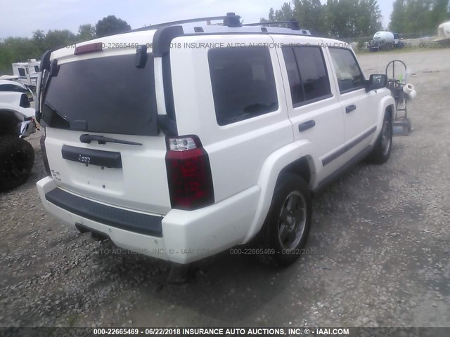1J8HG48N46C129445 - 2006 JEEP COMMANDER WHITE photo 4
