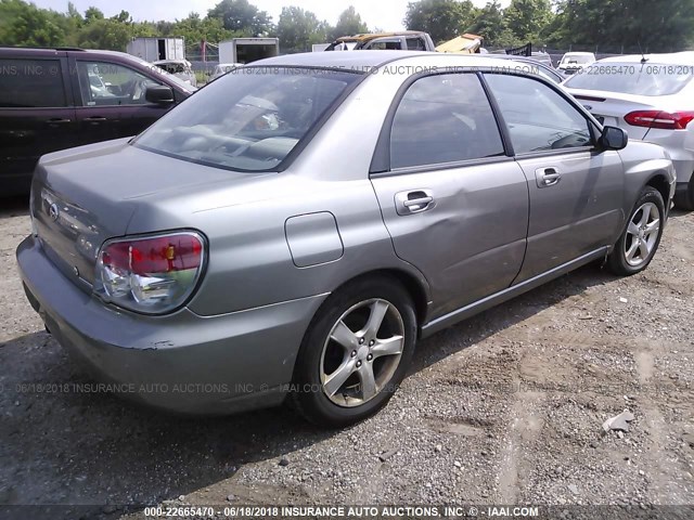 JF1GD67646H523229 - 2006 SUBARU IMPREZA 2.5I GREEN photo 4