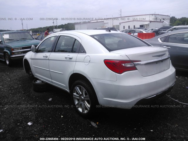 1C3CCBBB4DN656147 - 2013 CHRYSLER 200 TOURING WHITE photo 3