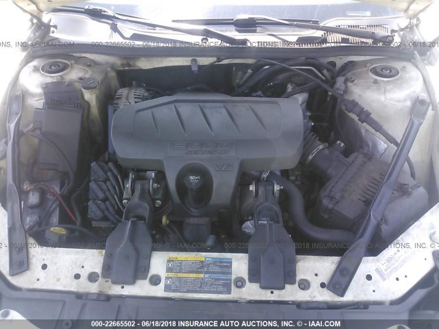 2G2WP552X61236458 - 2006 PONTIAC GRAND PRIX WHITE photo 10